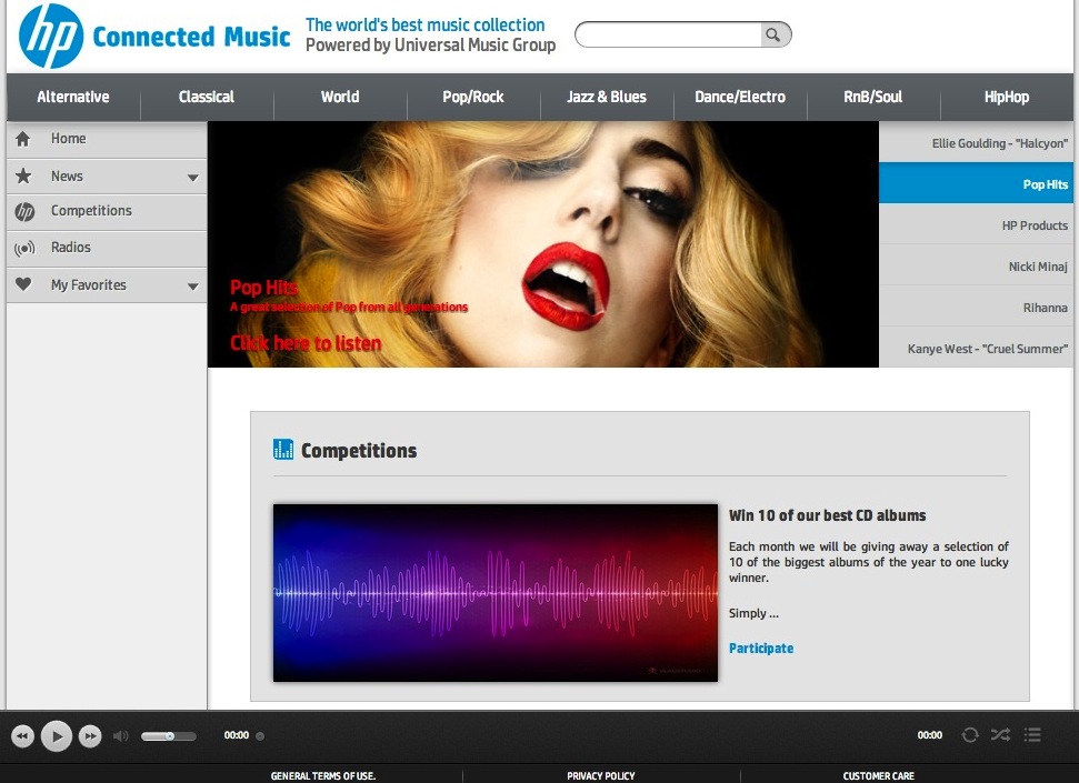 Hp Connected Music Hp Connected Music